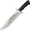 TRV1515SL.jpg Trump Bowie Fixed Blade Black ABS - Stainless Guard