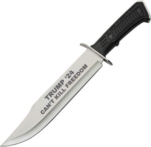 Trump Bowie Fixed Blade Black ABS - Stainless Guard
