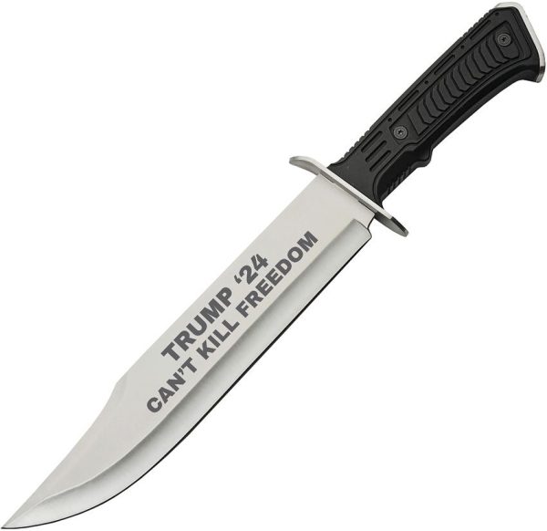 TRV1515SL.jpg Trump Bowie Fixed Blade Black ABS - Stainless Guard