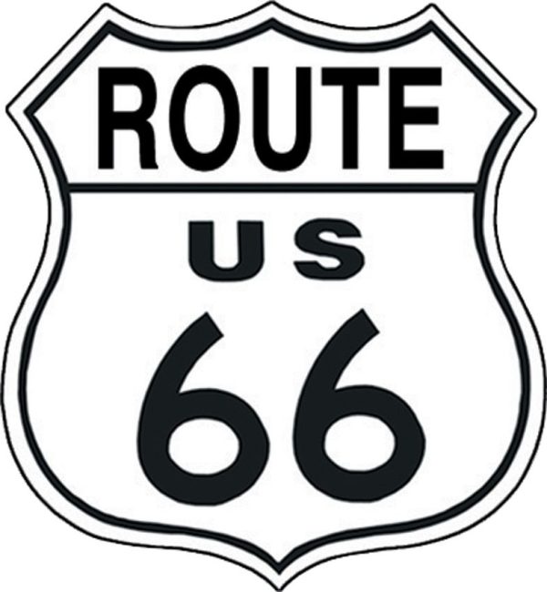 Tin Signs Route 66 Shield - Vintage Embossed Decor