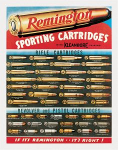 Tin Signs Remington Sporting Cartridges Vintage Sign