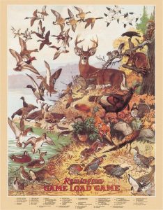 Tin Signs Remington Game Load Vintage Embossed