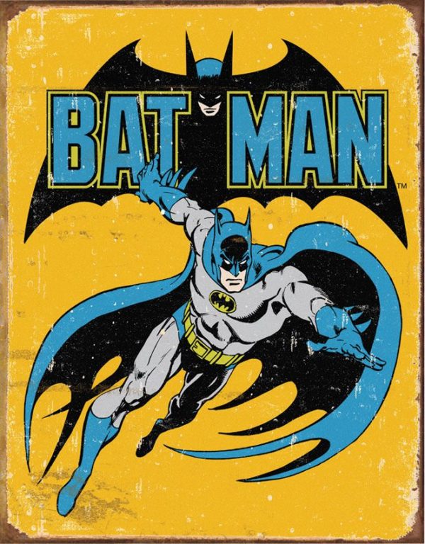Tin Signs Batman Retro Embossed Vintage