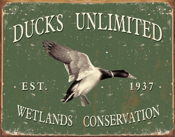 TSN1388.jpg Tin Signs Ducks Unlimited Since 1937 Embossed