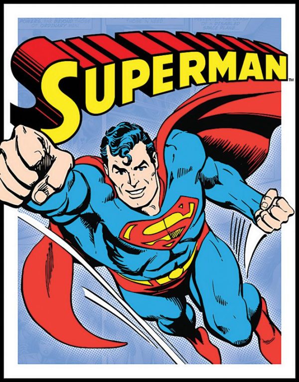 TSN1402.jpg Tin Signs Retro Superman Vintage Metal Sign 12.5 x 16 inches