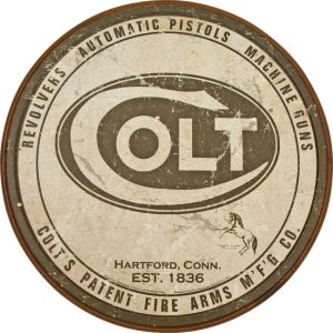 Tin Signs Colt Vintage Firearms Logo