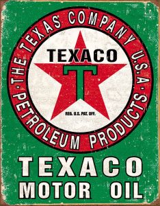 TSN1927.jpg Tin Signs Texaco Motor Oil Vintage Sign