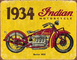 TSN1929.jpg Tin Signs 1934 Indian Motorcycles Vintage Sign