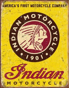 TSN1934.jpg Tin Signs Indian Since 1901 Motorcycle Sign