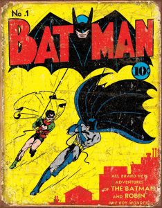 TSN1966.jpg Tin Signs Batman #1 Cover Embossed Vintage Comic