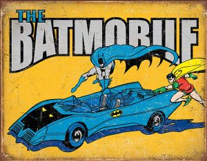 TSN2028.jpg Tin Signs The Batmobile Vintage Metal Wall Sign