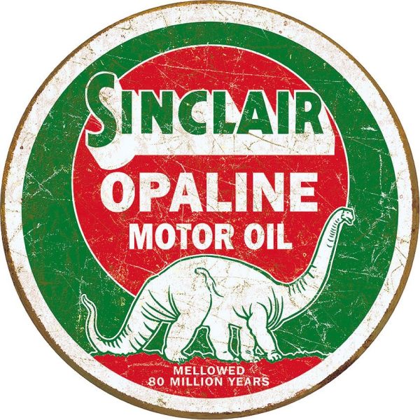 TSN2047.jpg Tin Signs Sinclair Opaline Round Vintage Gas Sign