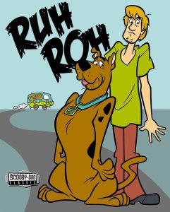 Tin Signs Scooby Doo Ruh Roh Cartoon Metal Sign