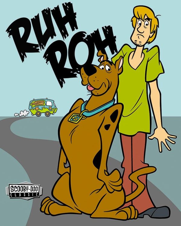 TSN2092.jpg Tin Signs Scooby Doo Ruh Roh Cartoon Metal Sign