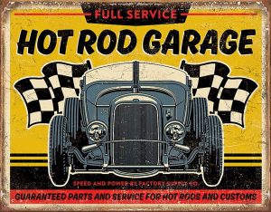 TSN2105.jpg Tin Signs Hot Rod Garage - 12.5 x 16 inches