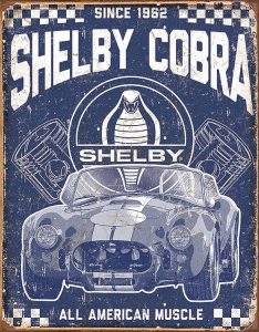 Tin Signs Shelby American Muscle - 12.5 x 16 inches