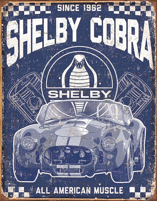 Tin Signs Shelby American Muscle - 12.5 x 16 inches