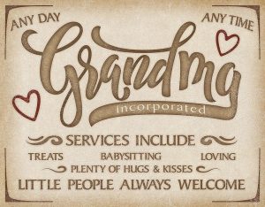 Tin Signs Grandma Inc Embossed Metal Sign