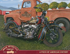 TSN2304.jpg Tin Signs Indian Summer Vintage Motorcycle Sign