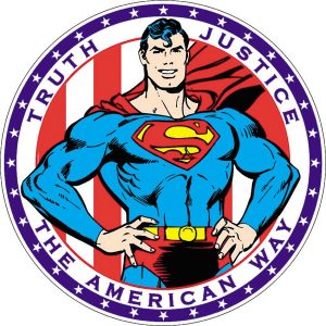 TSN2335.jpg Tin Signs Superman American Way Round Tin Sign