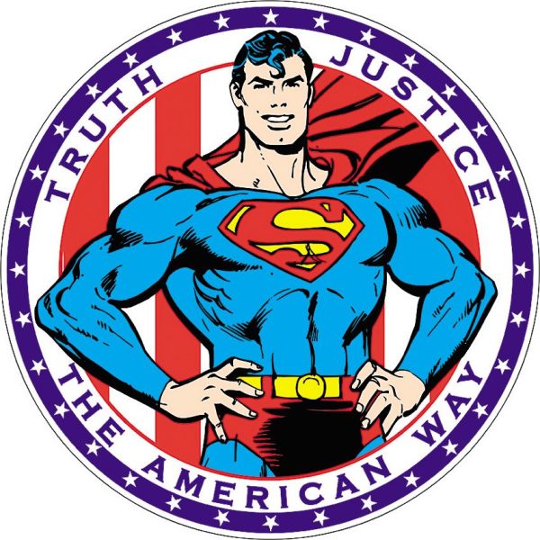 Tin Signs Superman American Way Round Tin Sign