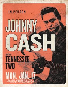 Tin Signs Johnny Cash TN Two Vintage Tin Sign