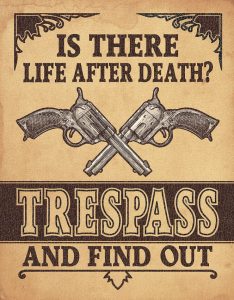 TSN2347.jpg Tin Signs Trespass Warning Vintage Metal Sign