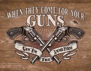 TSN2371.jpg Tin Signs Ammo First Vintage Metal Sign