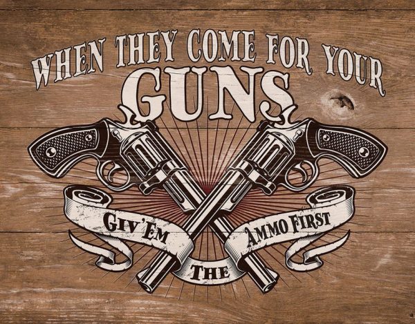 Tin Signs Ammo First Vintage Metal Sign