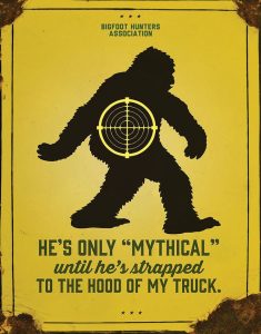 TSN2414.jpg Tin Signs Sasquatch Mythical Vintage Metal Sign