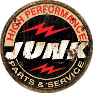Tin Signs Junk P&S Round Tin Sign 11.75 inch