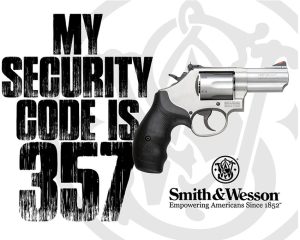 Tin Signs S&W Security Code 357 Vintage Sign