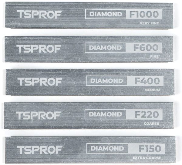 TSPROF Diamond Plates Set 5-Stone Sharpening Progression