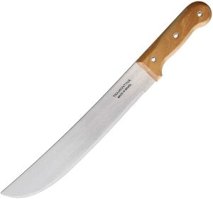 TT20012.jpg Tramontina 12in Machete Satin Steel Wood Handle