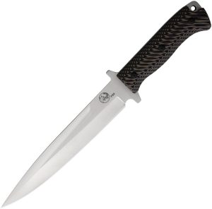 Tassie Tiger Knives P8 Pig Sticker - Black/Tan D2
