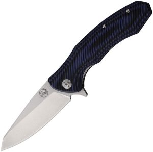 Tassie Tiger Knives FB Linerlock - Black/Blue G10