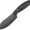 Aubergine Fixed Blade BlkMic