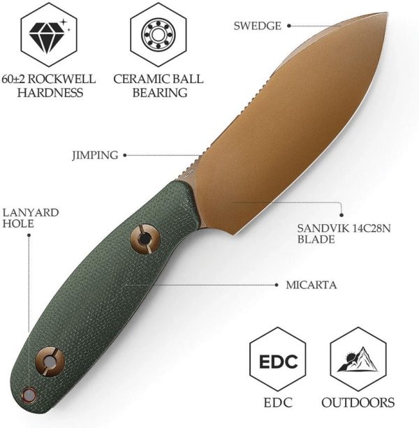 Aubergine Fixed Blade GrnMic