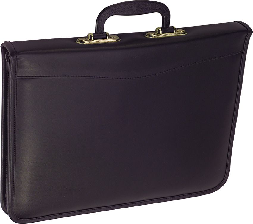 UC1338.jpg United Cutlery Large Knife Storage Case 14" Black Leather w/ Red Felt