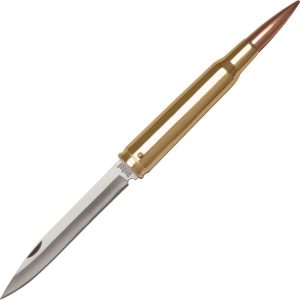 UC2736.jpg United Cutlery 50 Caliber Bullet Knife - Brass Folding