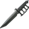 United Cutlery Sentry Trench Fixed Blade Knife 6.75" Black