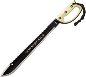 UC3191.jpg United Cutlery Semper Fi Sawback Machete 17.5in