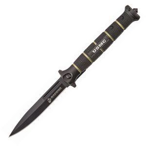 United Cutlery USMC Stiletto Linerlock Black