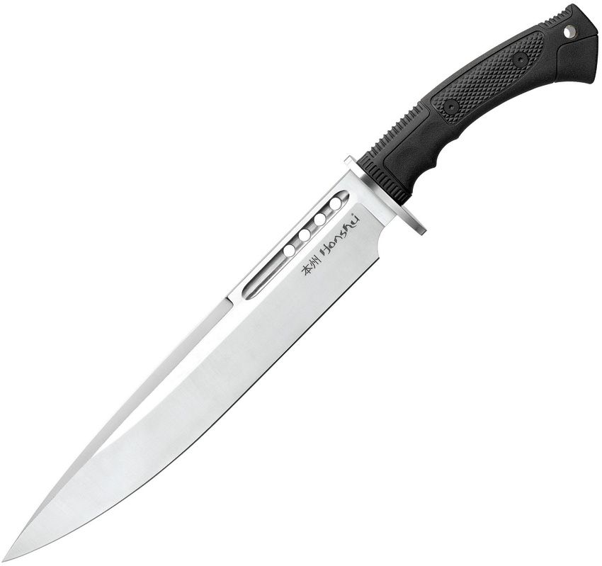 United Cutlery Honshu Boshin Fixed Blade Knife 12" Satin Blade Black Handle