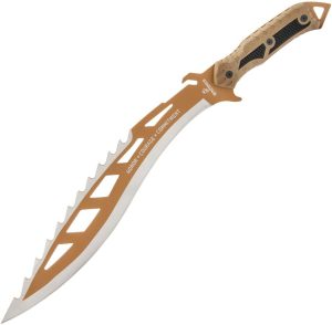 United Cutlery USMC Desert Ops Sawback Kukri Fixed Blade 15"
