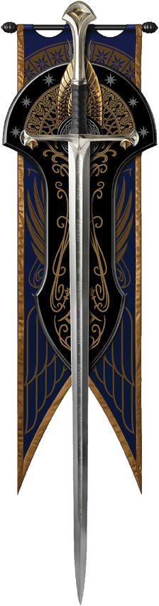 United Cutlery LOTR Anduril 1060HC Steel Sword Museum Collection
