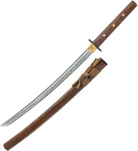 United Cutlery Shikoto Tigerwood Wakizashi T10 Steel Sword