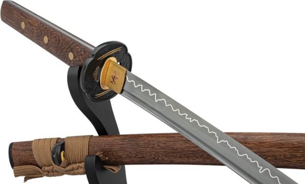 United Cutlery Shikoto Tigerwood Wakizashi T10 Steel Sword