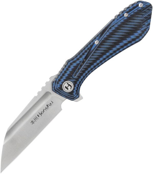 United Cutlery Honshu Sumorusodo Folding Knife 7Cr17MoV Black Blue