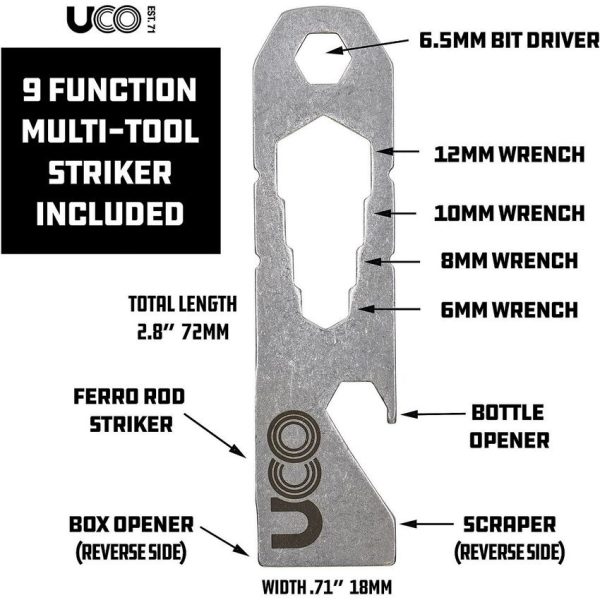 UCO Survival Fire Striker 3000 Black Aluminum